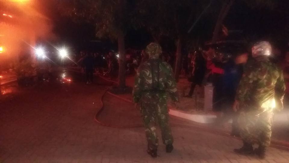 Kantor Dinas Sosial Banggai Terbakar