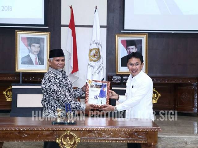 BPK RI Perwakilan Sulteng Terima LKPD Kabupaten Sigi Tahun 2017