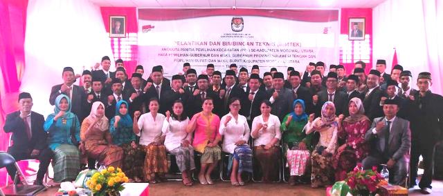 Pesan Ketua KPUD Morut di Pelantikan PPK :  “Jadi PPK Adalah Amanah “