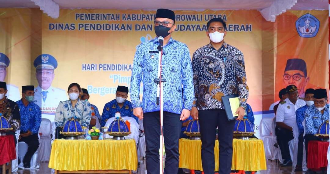 Momentum Hardiknas, Bupati Morut Apresiasi Kepsek dan Guru Kontrak Didaerah Terpencil