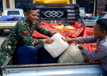 Oknum Aparat Bermain BBM Ilegal, TNI dan BRIMOB di Gorontalo Saling Tangkap