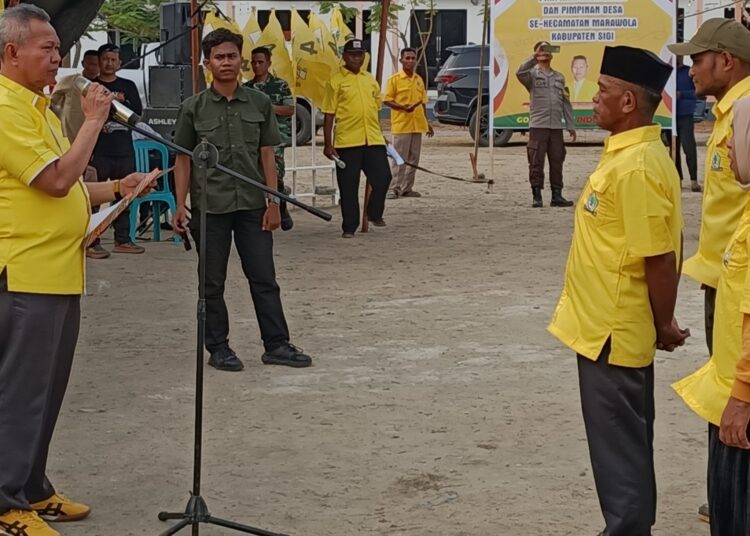 Pengurus Pimcam Dan Pimdes Golkar Marawola di Lantik